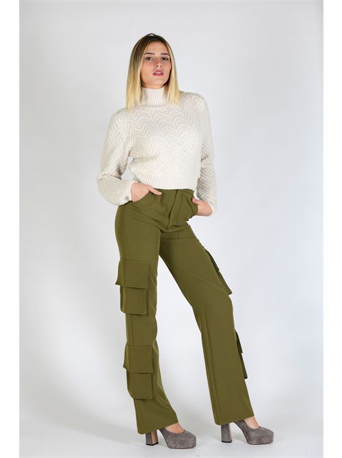 pantalone tecnico jogger Giulia N Couture | GI23149VERDE